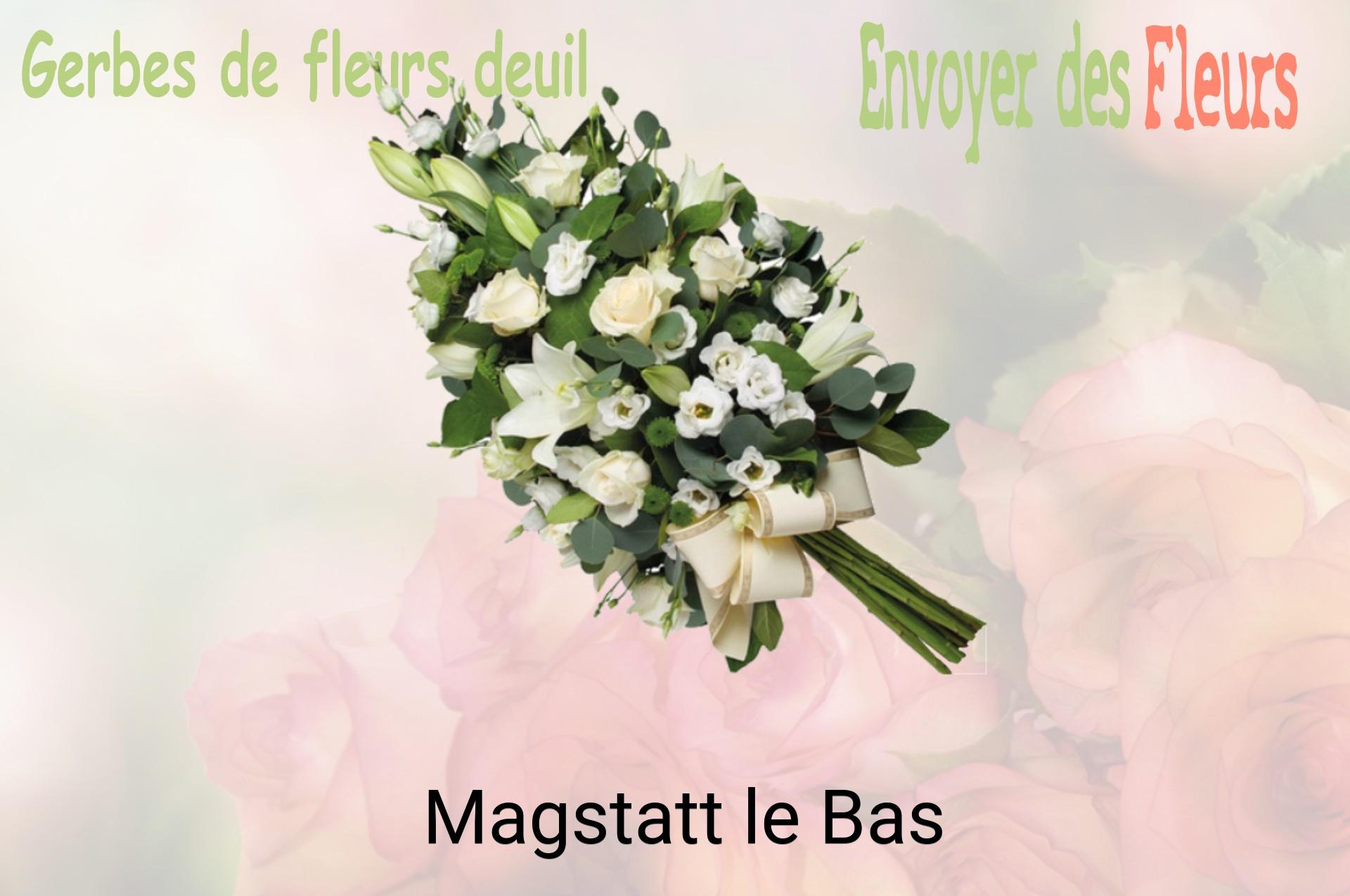 Gerbe de fleurs de deuil livrée à Magstatt-le-Bas